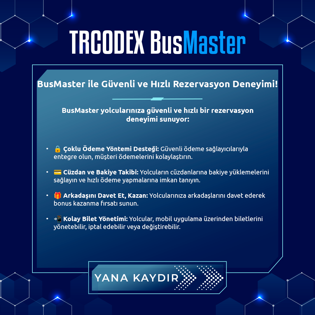 BusMaster - Otobüs Yönetimi (Turizm - Seyehat) Yazılım Sistemi - Görsel 6